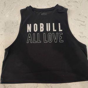 Black Nobull Cropped muscle tank